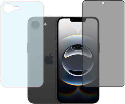 KARTRAY Front and Back Screen Guard for Apple iPhone 16e(Pack of 2)