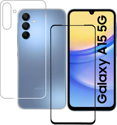 KANCHA Front and Back Screen Guard for SAMSUNG GALAXY A15 5G(Pack of 3)