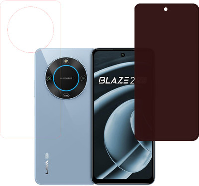 SPRITZEN Front and Back Screen Guard for Lava Blaze 2 5G(Pack of 2)