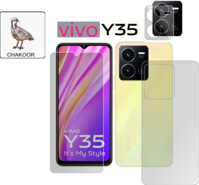 chakoor Front and Back Screen Guard for vivo y35 5g(Pack of 3)