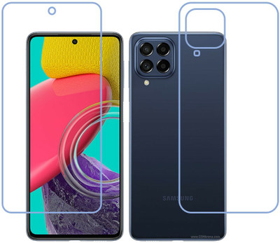 DVTECH Front and Back Screen Guard for 9H Crystal Clear Front And TPU BackSamsung Galaxy M53(Pack of 1)