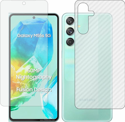 ZINGTEL Front and Back Screen Guard for Samsung Galaxy M55s(Pack of 2)
