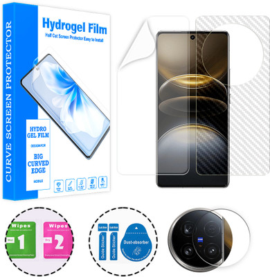ARBAN Front and Back Screen Guard for vivo X100 Ultra 5G (1 HYDROGEL SCREEN PROTECTOR WITH 1 CARBON FIBER SKIN AND 1 CAMERA LENS PROTECTOR)(Pack of 1)