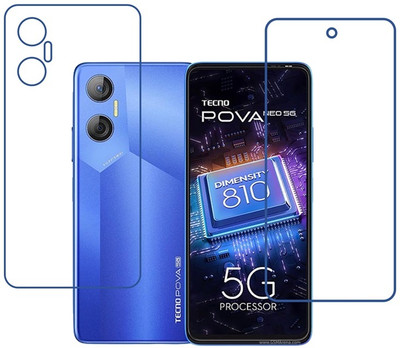DVTECH Front and Back Screen Guard for 9H Tecno Pova Neo 5G(Pack of 1)