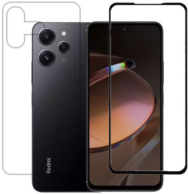 KMPERED Front and Back Tempered Glass for Redmi 12 4G(Pack of 2)