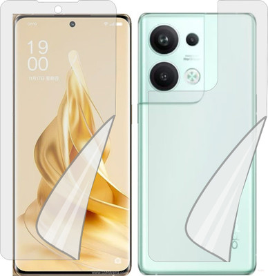 Fasheen Front and Back Screen Guard for OPPO RENO9 PRO PLUS PGW110 (Edge To Edge TPU Full Coverage)(Pack of 1)
