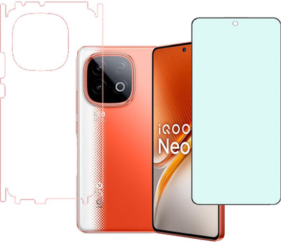 KARTRAY Front and Back Screen Guard for iQOO Neo 10 5G, Matte Tempered Glass, Back Screen Guard With Sides(Pack of 2)