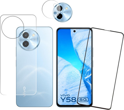 Olonga Front and Back Screen Guard for Vivo Y58 5G, Y58, Y58 5G vivo, Vivo Y58, Vivo Y58 5G(Pack of 2)