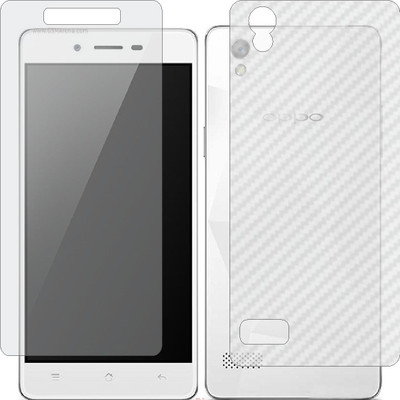 Mobling Front and Back Screen Guard for OPPO MIRROR 5 (Front 9H Hardness Matte & Carbon Fiber Skin for Back)(Pack of 2)