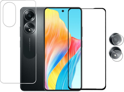 Olonga Front and Back Screen Guard for OPPO A58 4G(Pack of 3)