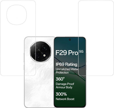 ISAAK Front and Back Screen Guard for OPPO F29 Pro 5G Unbreakable Front and Back Screen Guard (COMBO PACK)(Pack of 2)