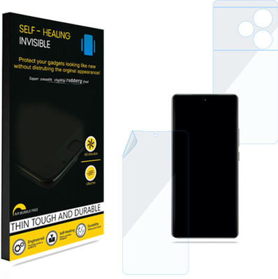 KUBERAN Front and Back Screen Guard for Realme GT 6T, Invisible Screen Protector / Body Protector, Scratch Guard, With installation kit(Pack of 1)