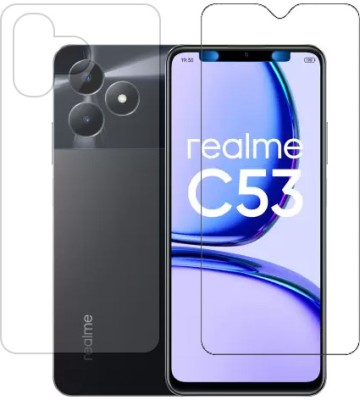 HOBBYTRONICS Front and Back Screen Guard for realme C53, Realme C53(Pack of 1)