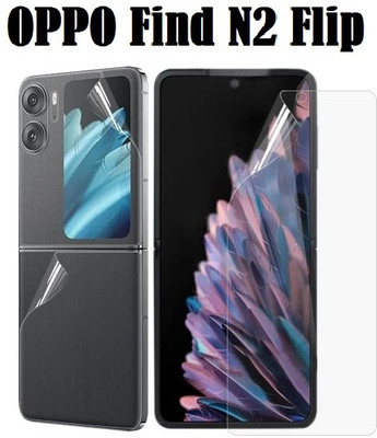 ASVALBUY Front and Back Screen Guard for OPPO Find N2 Flip(Pack of 1)
