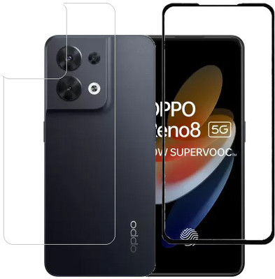 HOBBYTRONICS Front and Back Screen Guard for Oppo Reno8, Oppo Reno 8, Oppo Reno 8 5G(Pack of 1)