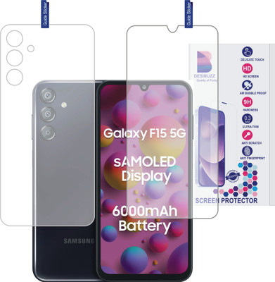 DESIBUZZ Front and Back Screen Guard for SAMSUNG Galaxy F15 5G(Pack of 1)