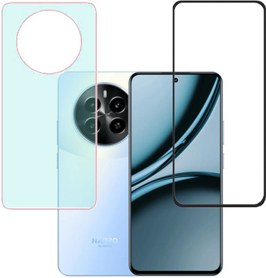 KARTRAY Front and Back Screen Guard for Realme Narzo 70x 5G, Realme 12 5G(Pack of 2)