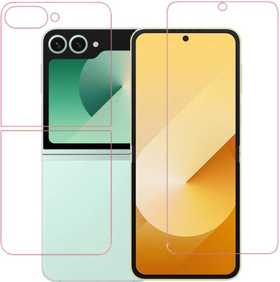 HOBBYTRONICS Front and Back Screen Guard for Samsung Galaxy Z Flip6 5G, Samsung Galaxy Z Flip 6 5G(Pack of 1)