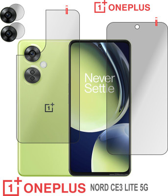 Cinzia Front and Back Screen Guard for OnePlus Nord CE 3 Lite 5G(Pack of 3)