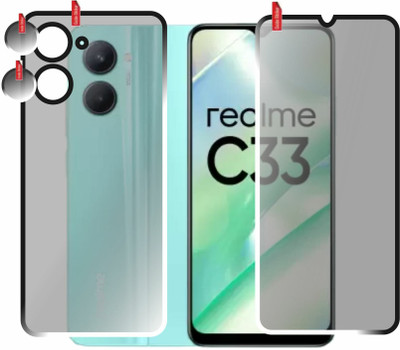 chakoor Front and Back Screen Guard for Realme C33(Pack of 3)