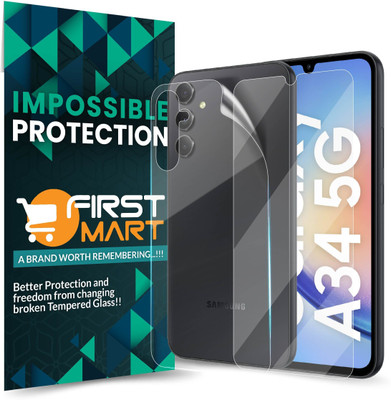 FIRST MART Front and Back Screen Guard for Samsung Galaxy A34 5G, Samsung A34 5G, ( Not a Tempered Glass, it’s a Nano Fiber Guard)(Pack of 1)