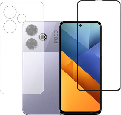 KANCHA Front and Back Screen Guard for Poco M6 4G, M6 4G, Xiaomi Poco M6 4G, MI Poco M6 4G(Pack of 2)