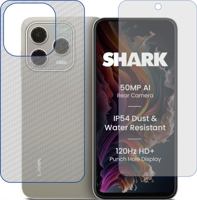 TELTREK Front and Back Screen Guard for Lava Shark 4G(Pack of 2)