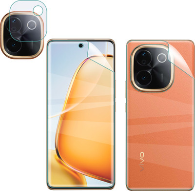 Vatsin Front and Back Screen Guard for iQOO Z9s Pro, Ultra Thin Hydrogel Soft TPU Screen Guard for iQOO Z9s Pro [With Rear Camera Lens Guard](Pack of 3)