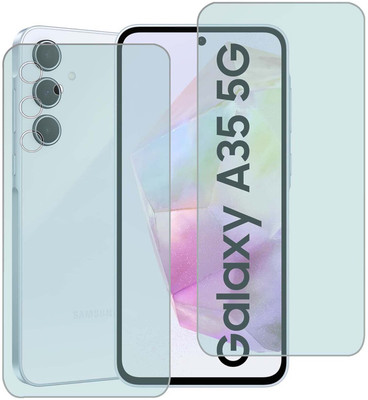 MOKPLZ Front and Back Screen Guard for Samsung Galaxy A35 5G(Pack of 3)