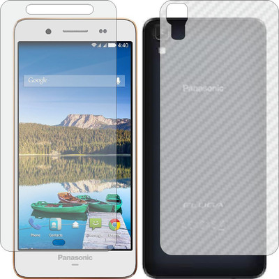 ZINGTEL Front and Back Screen Guard for PANASONIC ELUGA Z (Front Matte Finish & Back 3d Carbon Fiber)(Pack of 2)