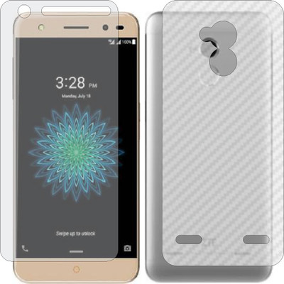 MOBART Front and Back Screen Guard for ZTE BLADE V7 LITE (Front Matte Finish & Back 3d Carbon Fiber)(Pack of 2)