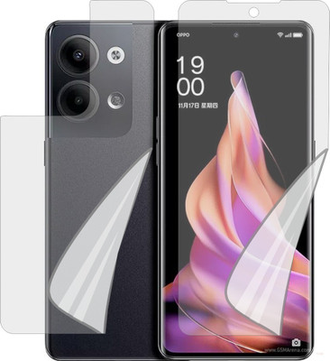 Fasheen Front and Back Screen Guard for OPPO RENO9 PHM110 (Edge To Edge TPU Full Coverage)(Pack of 1)