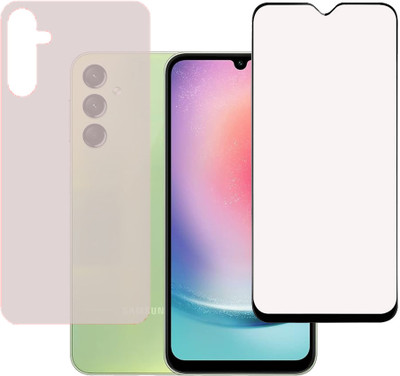 KARTRAY Front and Back Screen Guard for SAMSUNG Galaxy A24(Pack of 2)