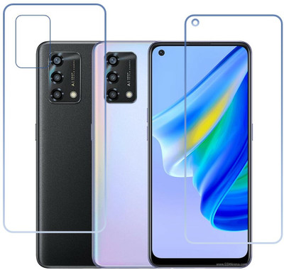 DVTECH Front and Back Screen Guard for 9H Crystal Clear Front And Carbon Fiber BackOppo A95(Pack of 1)