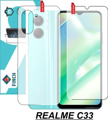Olonga Front and Back Screen Guard for REALME C33(Pack of 2)