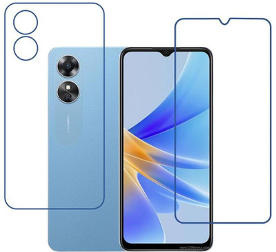 DVTECH Front and Back Screen Guard for 9H Oppo A17(Pack of 1)