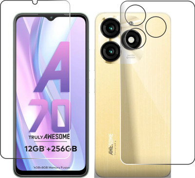 chakoor Front and Back Screen Guard for Itel A70 00-1(Pack of 3)