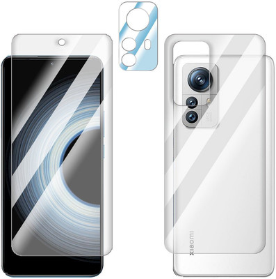 FCS Front and Back Screen Guard for Xiaomi Redmi K50 Ultra Front+Back+Camera (Glossy)(Pack of 3)