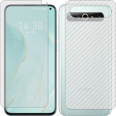 Mobling Front and Back Screen Guard for MEIZU 17 PRO (Front 9H Hardness Matte & Carbon Fiber Skin for Back)(Pack of 2)