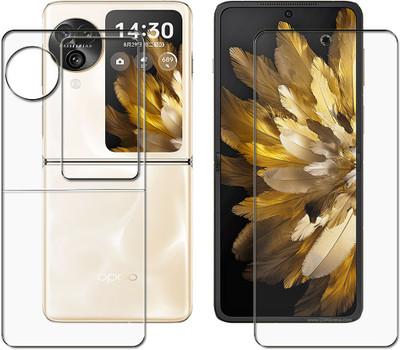 tombik Front and Back Screen Guard for AS166-Oppo Find N3 Flip(Pack of 2)