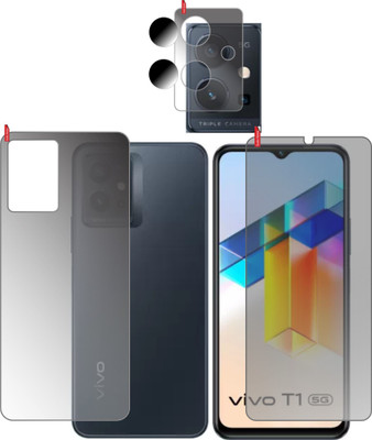 chakoor Front and Back Screen Guard for VIVO T1 5G(Pack of 3)