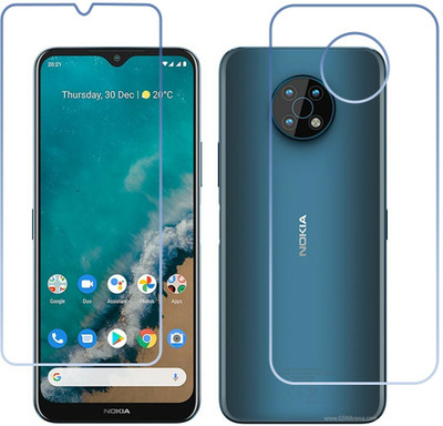 DVTECH Front and Back Screen Guard for 9H Crystal Clear Front And Carbon Fiber BackNokia G50(Pack of 1)
