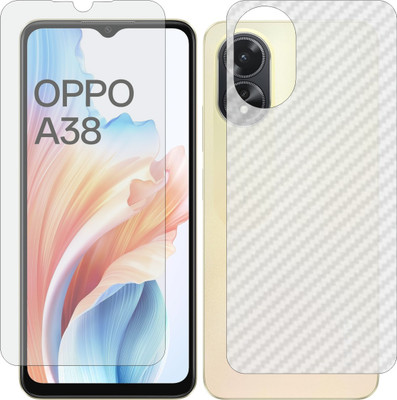Mobling Front and Back Tempered Glass for Oppo A38 CPH2579(Pack of 2)