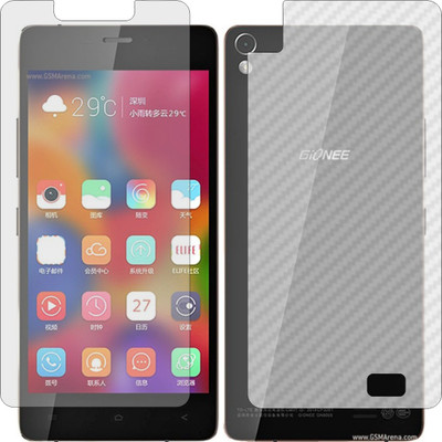MOBART Front and Back Screen Guard for GIONEE ELIFE S5.1 (Front Matte Finish & Back 3d Carbon Fiber)(Pack of 2)