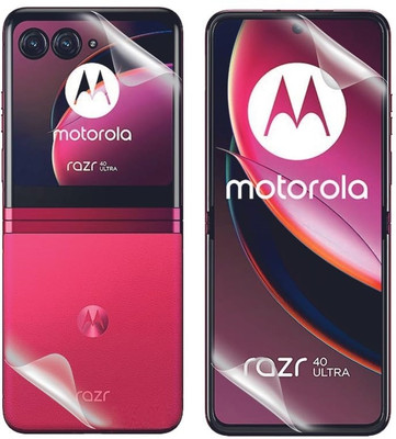 HOBBYTRONICS Front and Back Screen Guard for Motorola razr 40 Ultra, Moto razr 40 Ultra(Pack of 1)
