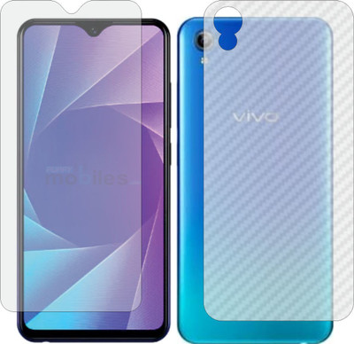 ZINGTEL Front and Back Screen Guard for VIVO Y5 (Front Matte Finish & Back 3d Carbon Fiber)(Pack of 2)