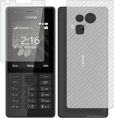 ZINGTEL Front and Back Screen Guard for NOKIA 216 DUAL SIM (Front Matte Finish & Back 3d Carbon Fiber)(Pack of 2)