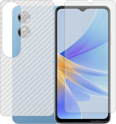 MOBART Front and Back Screen Guard for OPPO CPH2477 (Front Matte Finish & Back 3d Carbon Fiber)(Pack of 2)