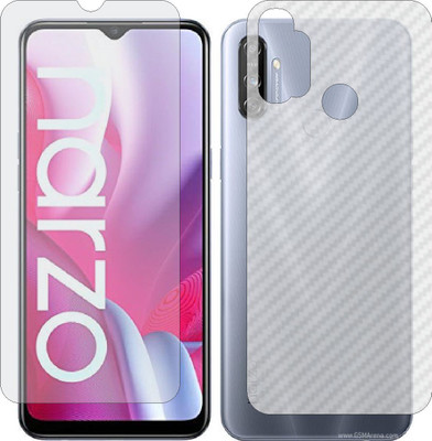 Mobling Front and Back Tempered Glass for REALME NARZO 20A(Pack of 2)