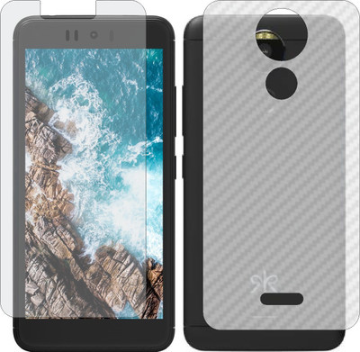 ZINGTEL Front and Back Screen Guard for KULT BEYOND (Front Matte Finish & Back 3d Carbon Fiber)(Pack of 2)